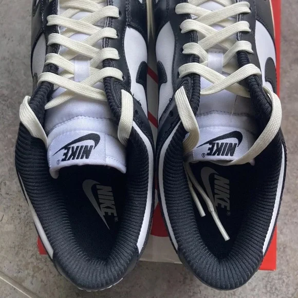 Nike Dunk Low “Vintage Panda” Black White FQ8899-100 Women’s Size 10.5 NEW SB FC - Picture 3 of 6